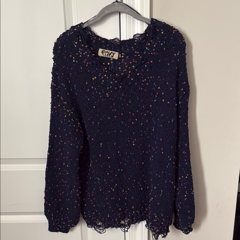 Envy Blue Sequin Blouse